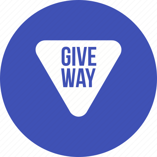 Give, highway, red, road, sign, traffic, way icon - Download on Iconfinder