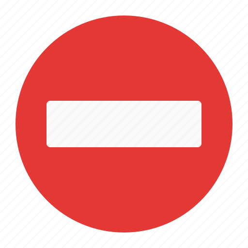 Forbidden, no entry, sign, stop, traffic icon - Download on Iconfinder