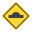 hump, sign, traffic, warning 