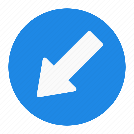 Arrow, keep, left, sign, traffic icon - Download on Iconfinder