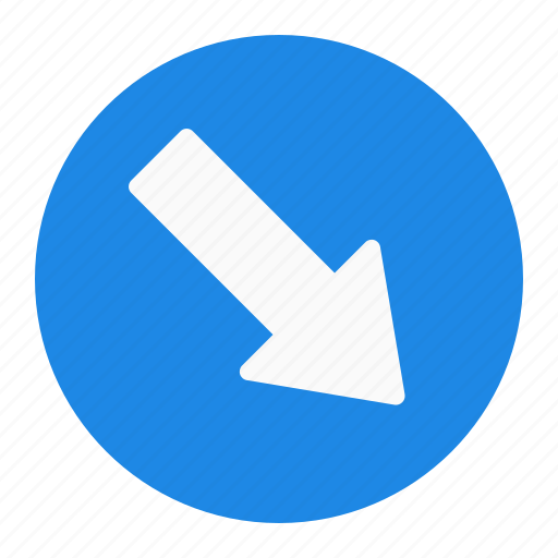Arrow, keep, right, sign, traffic icon - Download on Iconfinder