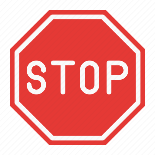 Danger, sign, stop, traffic icon - Download on Iconfinder