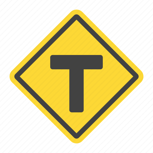 Crossing, junction, sign, t, traffic icon - Download on Iconfinder