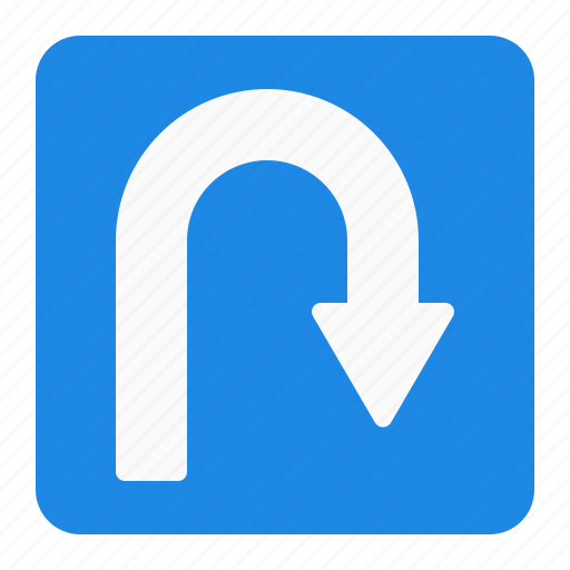 Sign, traffic, turn, u icon - Download on Iconfinder