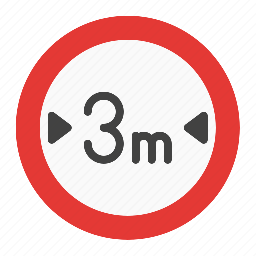 Limit, max, maximum, sign, traffic, width icon - Download on Iconfinder