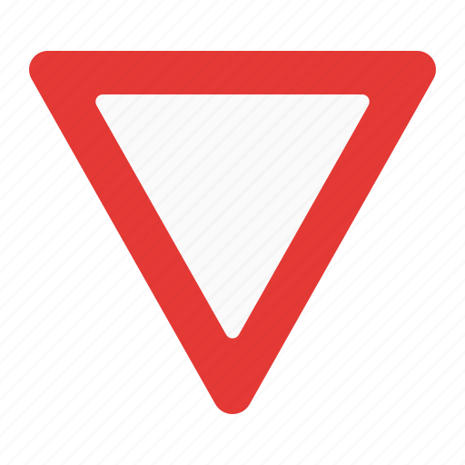 Sign, traffic, triangle, yield icon - Download on Iconfinder