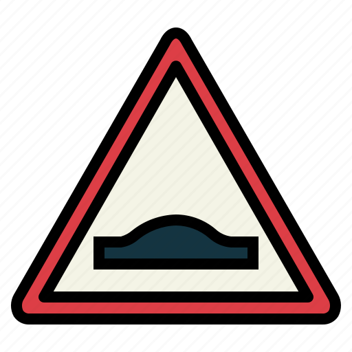 Hump, signaling, road, sign, notice, traffic sign icon - Download on Iconfinder