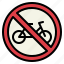 cycling, signaling, road, sign, notice, no cycling, traffic sign 