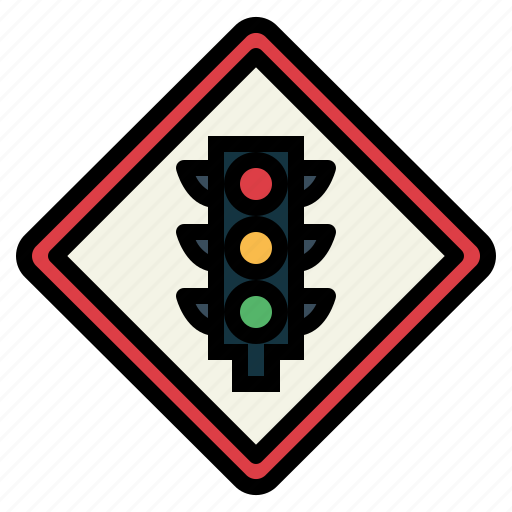 Lights, signaling, road, sign, notice, traffic sign icon - Download on Iconfinder