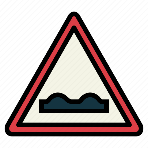 Uneven, road, traffic, signaling, sign, notice, traffic sign icon - Download on Iconfinder