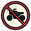 motorcycles, signaling, road, sign, notice, traffic sign, no motorcycle 