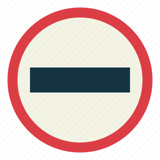 Signaling, road, sign, notice, traffic sign, no entry icon - Download on Iconfinder