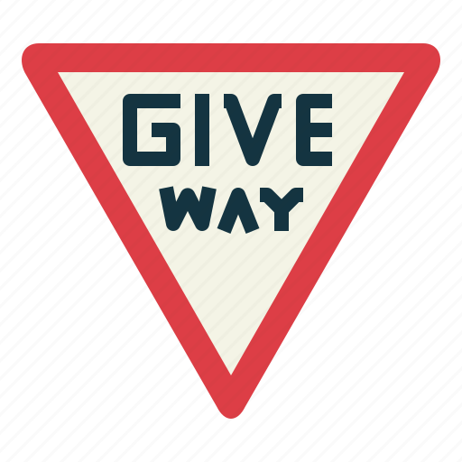 Signaling, road, sign, notice, traffic sign, give way icon - Download on Iconfinder