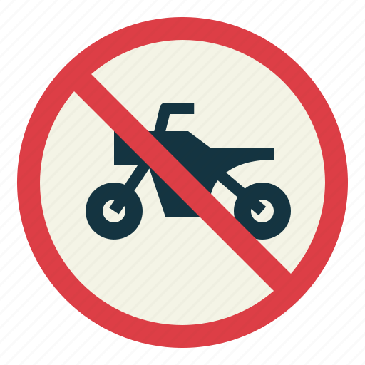 Signaling, road, sign, notice, traffic sign, no motorcycles icon - Download on Iconfinder