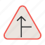 arrow, right, road, sign, traffic, transportation, travel 