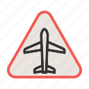 airplane, airport, board, departure, road, sign, travel