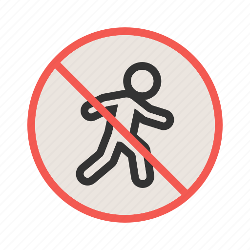 Forbidden, no, pedestrian, prohibition, road, safety, sign icon - Download on Iconfinder