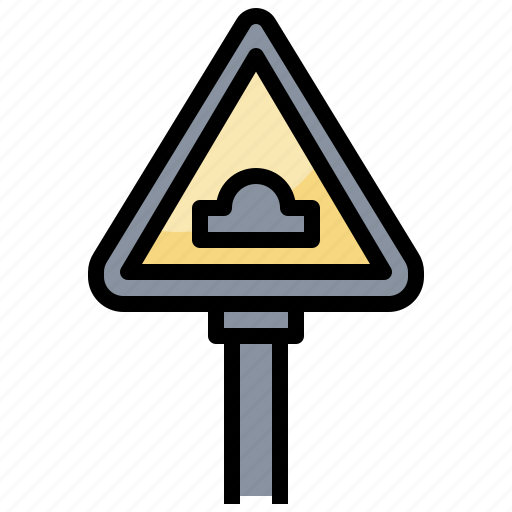 Direction, hump, regulation, road, sign, signaling, warning icon - Download on Iconfinder