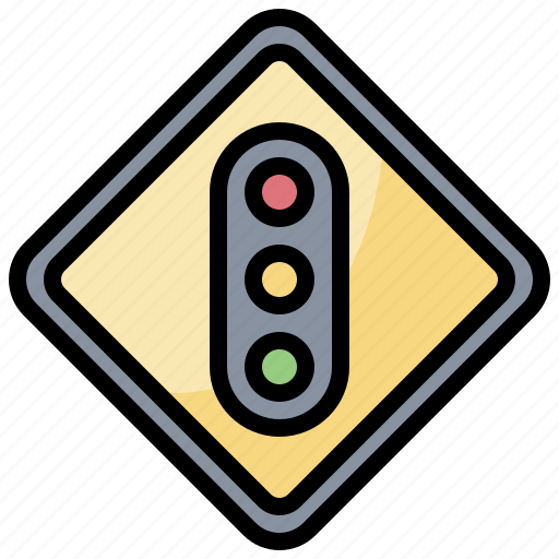 Buildings, light, lights, road, sign, signaling, traffic icon - Download on Iconfinder