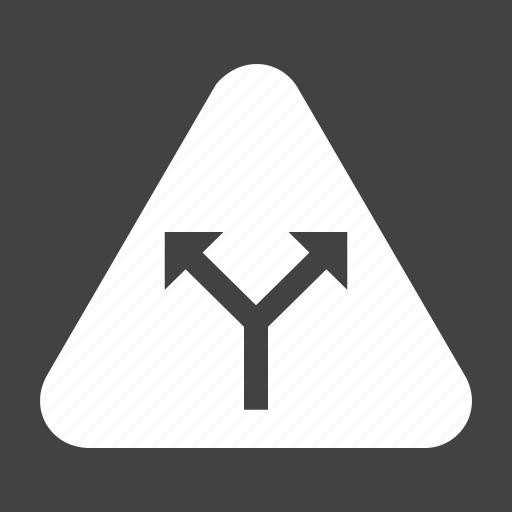 Ahead, intersection, road, sign, traffic, warning, y icon - Download on Iconfinder