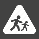 children, crossing, education, road, school, sign, warning 