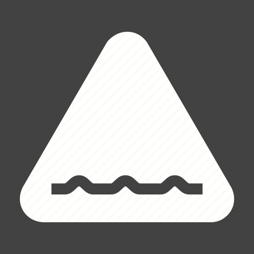 Ahead, cautio, danger, road, rough, sign, warning icon - Download on Iconfinder
