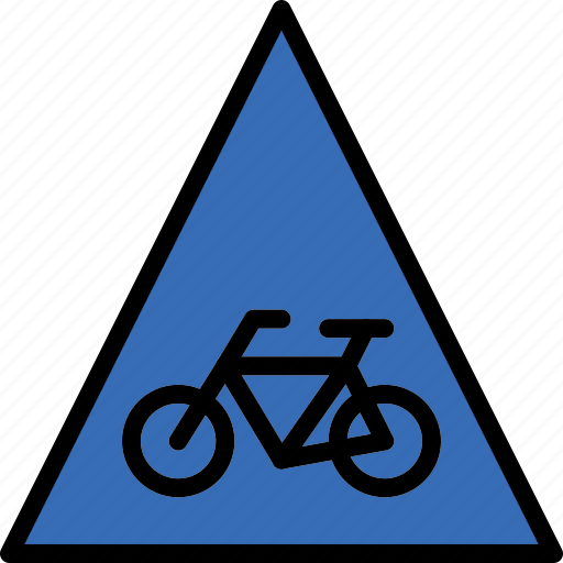 Cycling, no, sign, traffic, transport icon - Download on Iconfinder