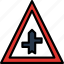 minor, road, side, sign, traffic, transport 