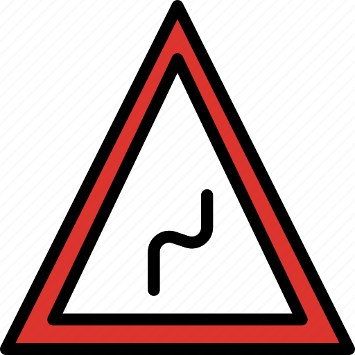 Bend, reverse, right, sign, traffic, transport icon - Download on Iconfinder