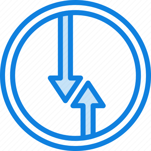 Sign, traffic, transport, two, way icon - Download on Iconfinder