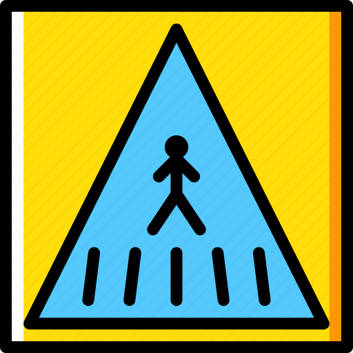 Crossing, pedestrian, sign, traffic, transport icon - Download on Iconfinder