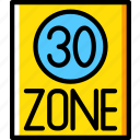 limit, sign, speed, traffic, transport, zone