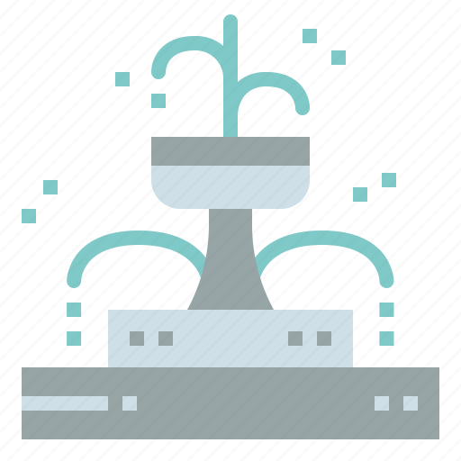 Buildings, fountain, garden, park icon - Download on Iconfinder