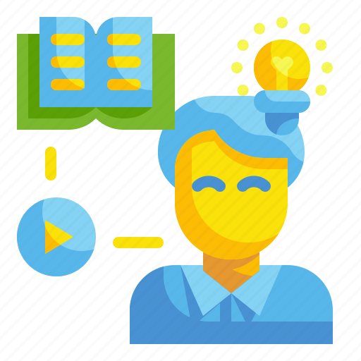 Learning, book, education, knowledge, reading, lightbulb, study icon - Download on Iconfinder
