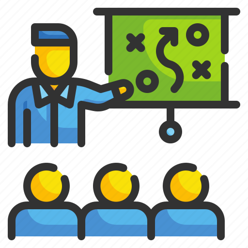 Coaching, training, whiteboard, presentation, planning, strategy, tactics icon - Download on Iconfinder