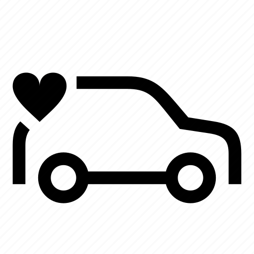 Car, heart, love, transit, transport, vehicle icon - Download on Iconfinder