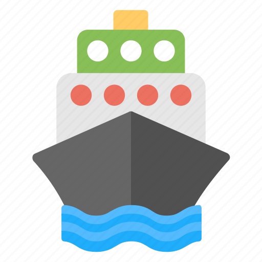 Cruise liner, cruise ship, floating hotel, luxury liner, ocean liner icon - Download on Iconfinder