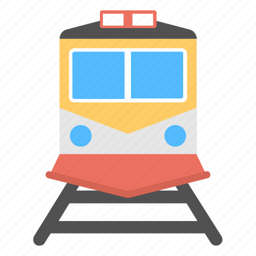 Retro train, train, train on track, transport, traveling icon - Download on Iconfinder