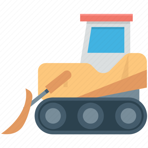 Bulldozer, cat bulldozer, crawler, excavator, heavy machinery icon - Download on Iconfinder