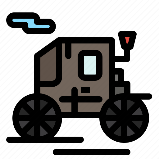 Drawn, horse, old, transport, transportation, vehicle icon - Download on Iconfinder