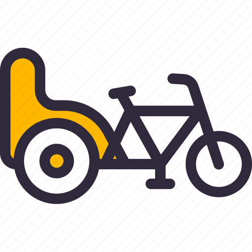 Bicycle, cycle, rickshaw icon - Download on Iconfinder