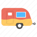 caravan, convoy, living van, living vehicle, van dwelling 