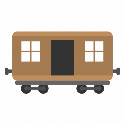Cargo train, freight car, freight wagon, railway wagon, train car icon - Download on Iconfinder