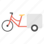 cargo bike, courier bike, delivery cycle, logistic bike, transport 