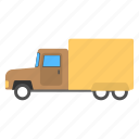 city truck, transportation, truck, truck with container, vehicle 