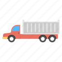 city truck, container truck, transportation, truck with container, vehicle 