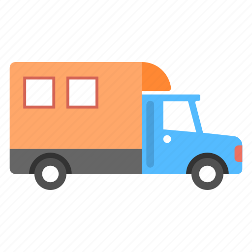 City truck, transportation, truck, truck with container, vehicle icon - Download on Iconfinder