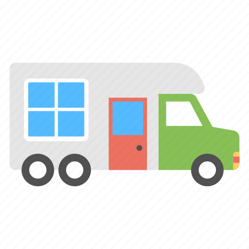 Camping trailer, mobile cabin, mobile home, mobile home transport, trailer home icon - Download on Iconfinder