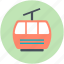 aerial lift, aerial tramway, detachable, ropeway, ski lift 