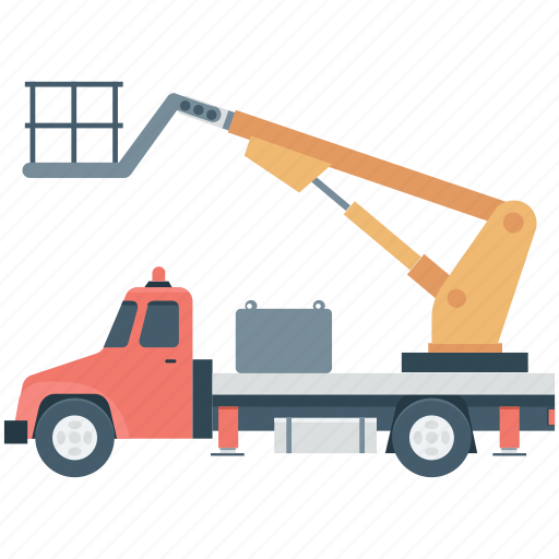 Crane truck, tow truck, transport, truck, vehicle icon - Download on Iconfinder